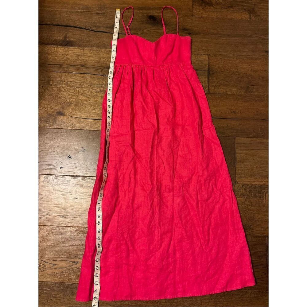 Reformation pink linen midi dress 2 - Picture 4 of 7